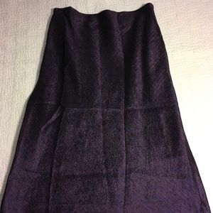 Dana Bachman Purple Brocade Skirt, 10, NWT